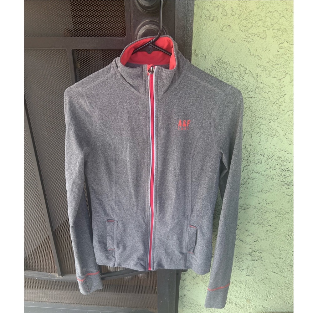 Womens Abercrombie Gray/Coral Jacket! Size S